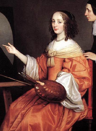 Gerard van Honthorst Detail of Margareta Maria de Roodere and Her Parents oil painting picture